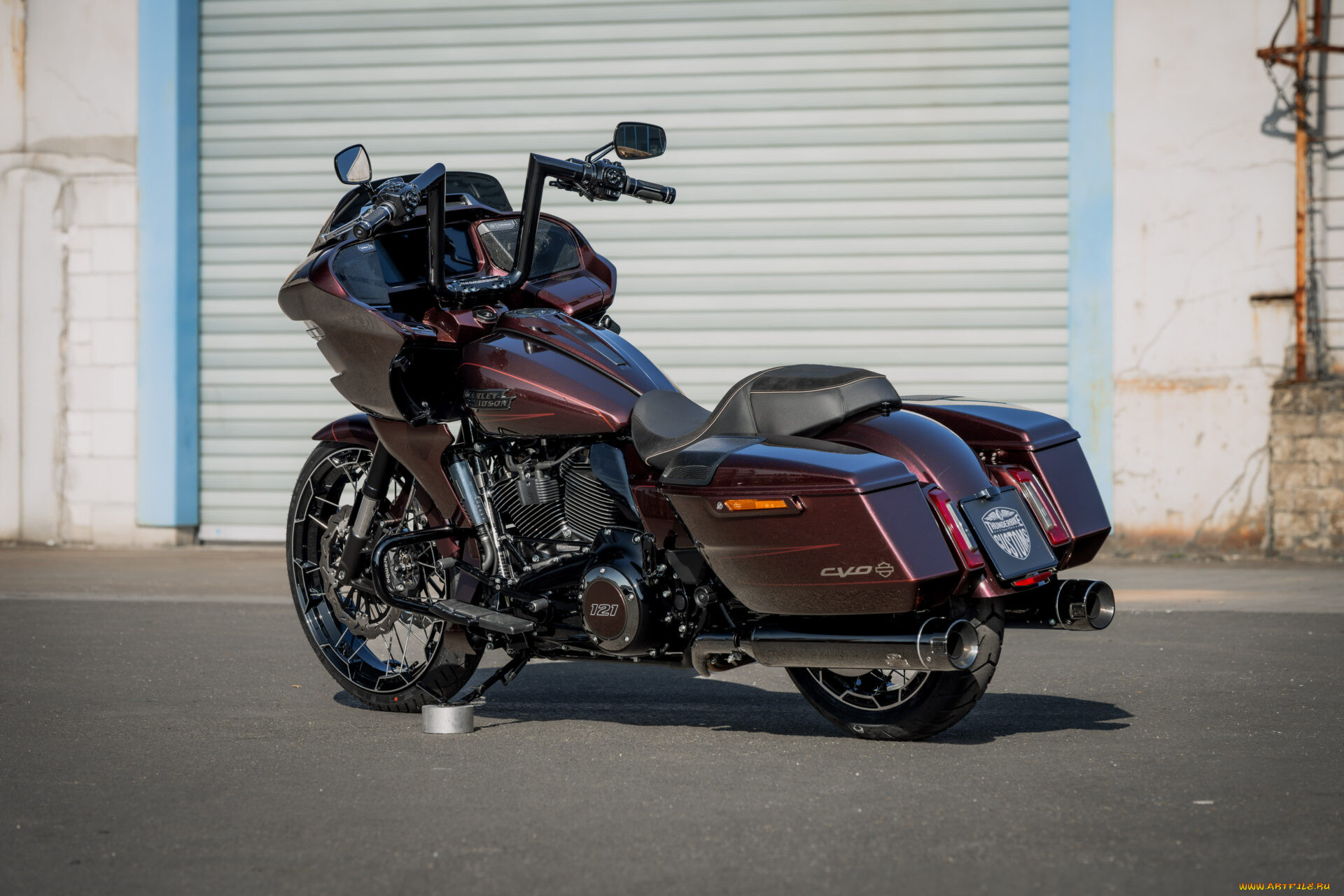 , harley-davidson, cvo, road, glide, customized, custombike, red, bullet